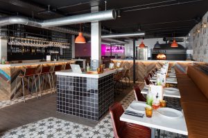 Moto Pizza Dinning Interior Design